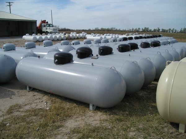 Underground 1000 gallon propane tanks